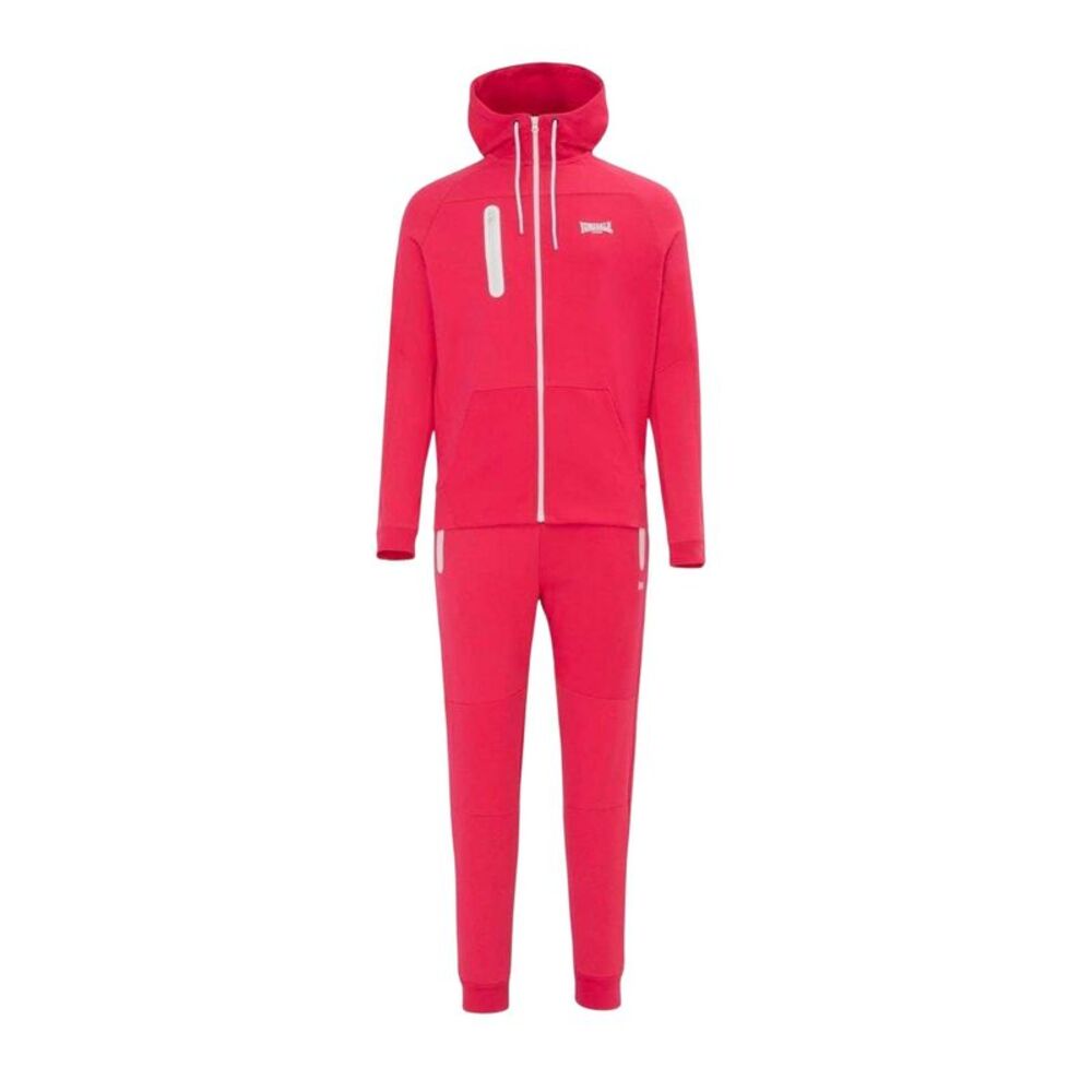 Lonsdale Mens Tracksuit / Red